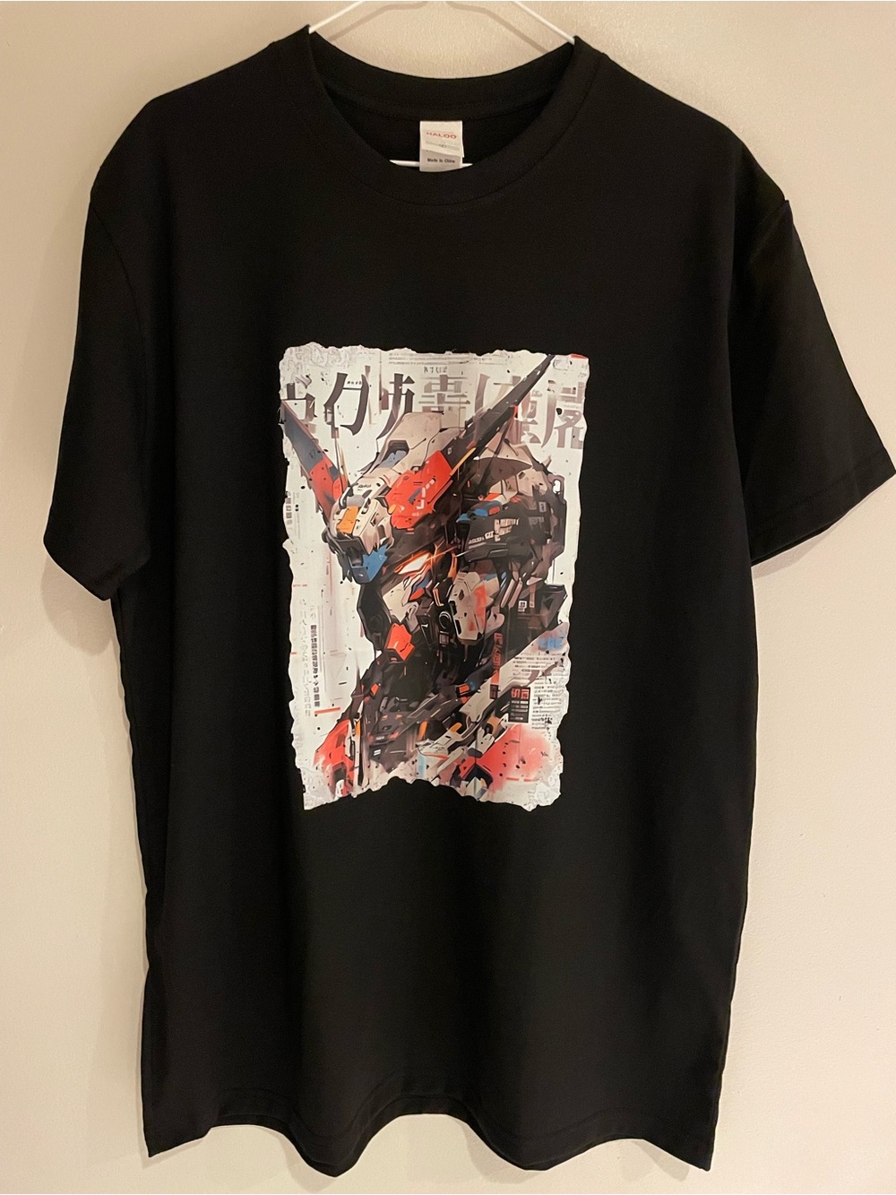 Gundam graffiti style Mecha vinyl Print Men’s T-Shirt